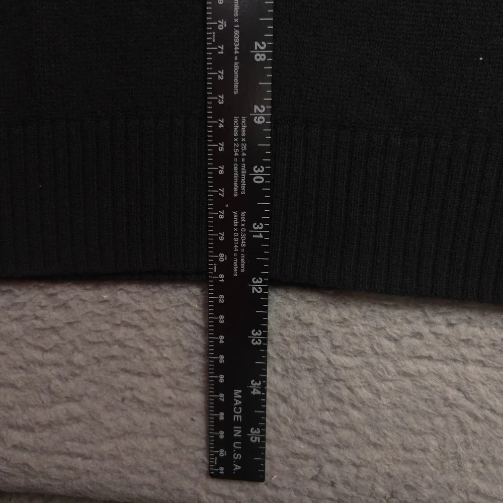 Columbia Mens Large Black Quarter Zip Cotton Wool Sweater Mock Neck Outdoor‎